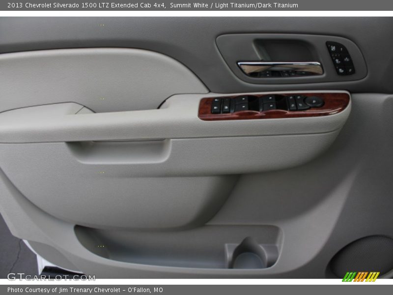 Summit White / Light Titanium/Dark Titanium 2013 Chevrolet Silverado 1500 LTZ Extended Cab 4x4