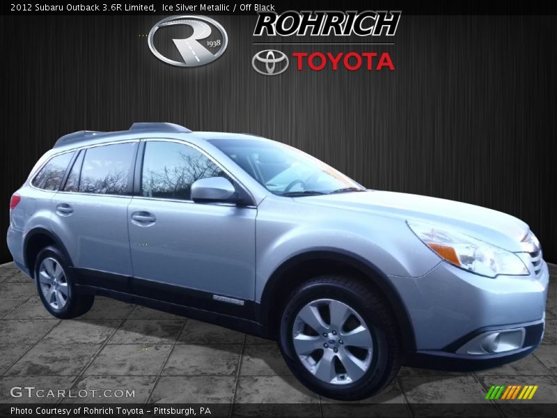 Ice Silver Metallic / Off Black 2012 Subaru Outback 3.6R Limited