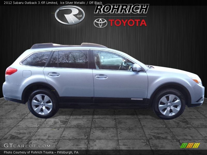 Ice Silver Metallic / Off Black 2012 Subaru Outback 3.6R Limited