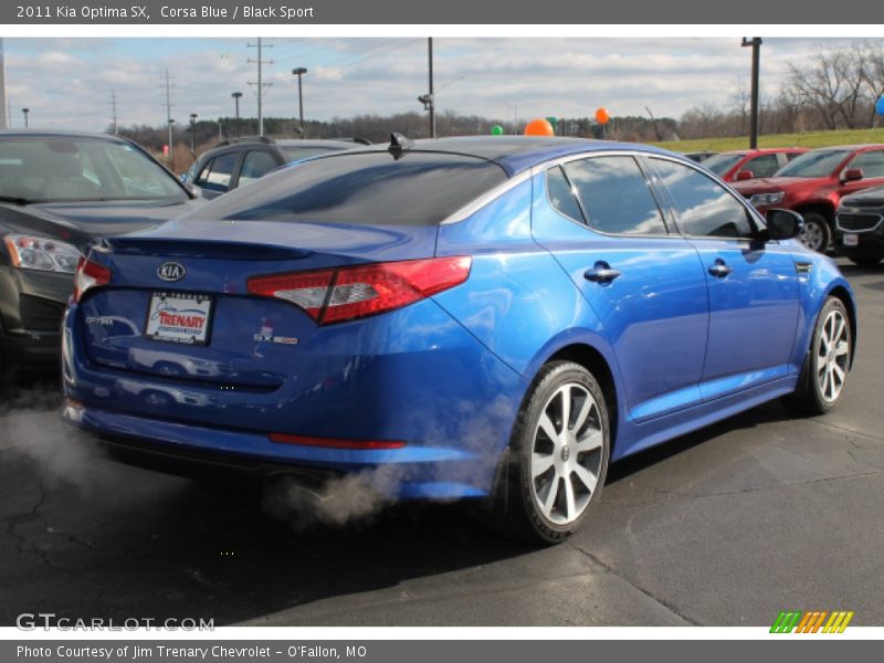 Corsa Blue / Black Sport 2011 Kia Optima SX