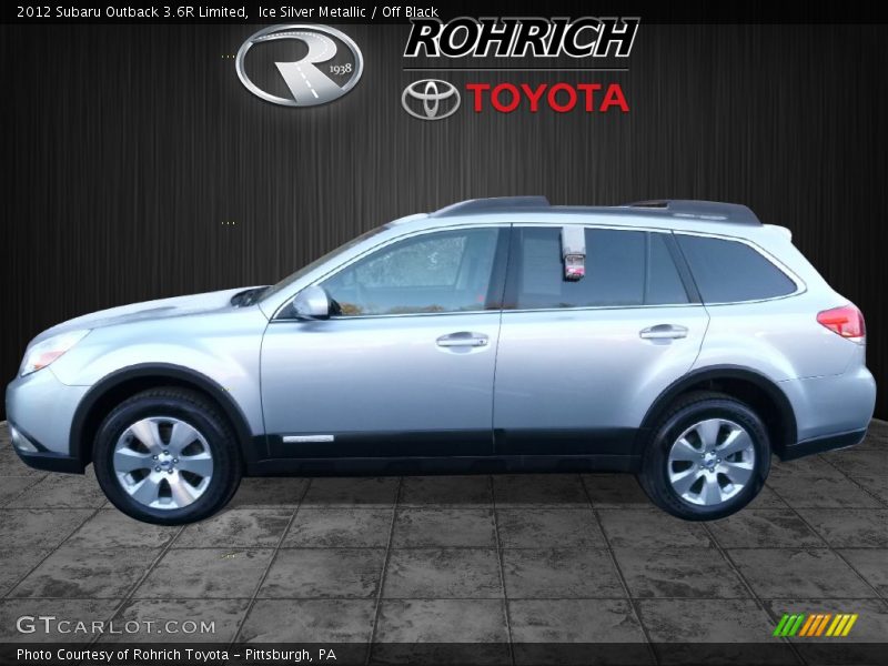 Ice Silver Metallic / Off Black 2012 Subaru Outback 3.6R Limited