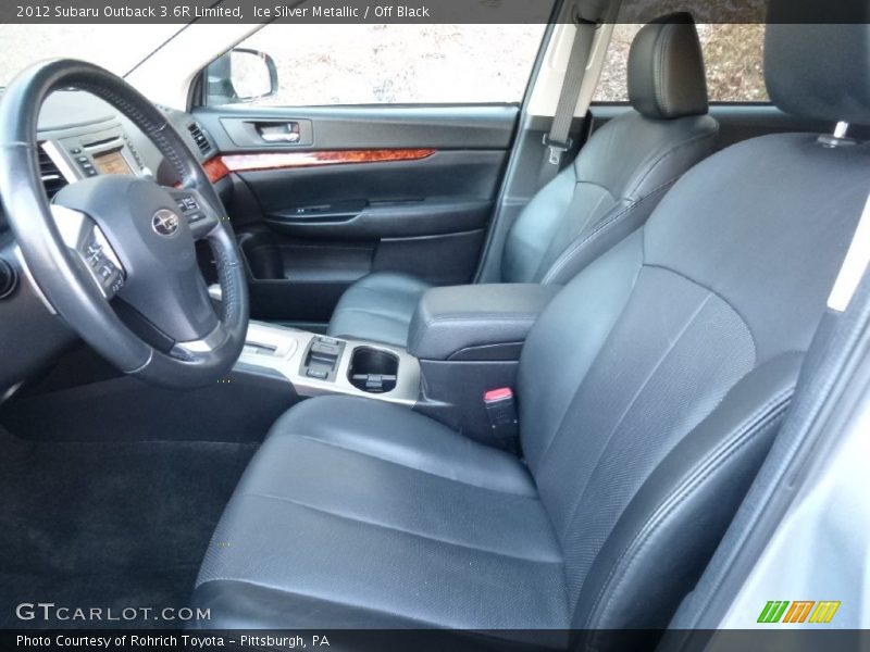 Ice Silver Metallic / Off Black 2012 Subaru Outback 3.6R Limited