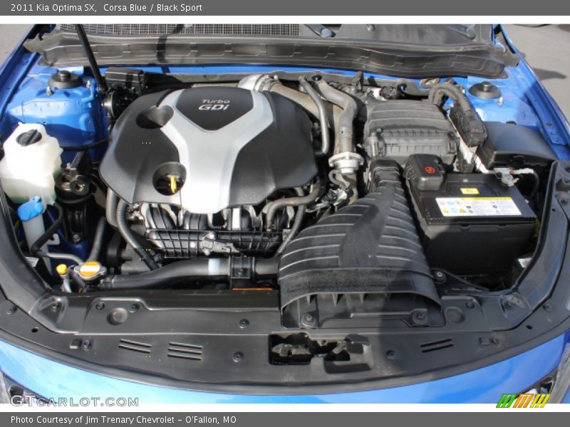 Corsa Blue / Black Sport 2011 Kia Optima SX
