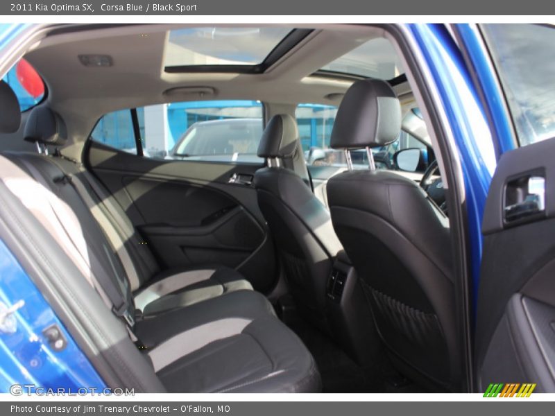 Corsa Blue / Black Sport 2011 Kia Optima SX