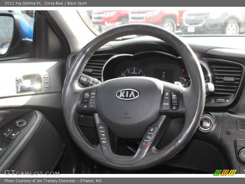 Corsa Blue / Black Sport 2011 Kia Optima SX