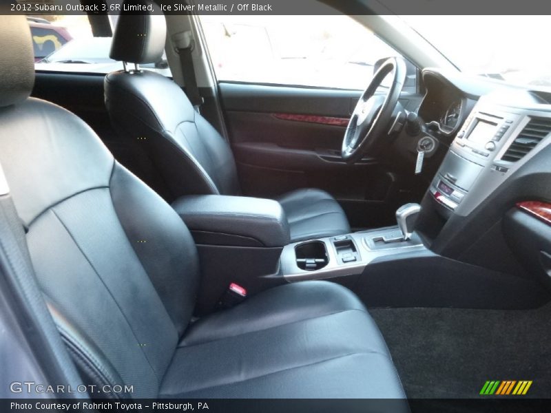 Ice Silver Metallic / Off Black 2012 Subaru Outback 3.6R Limited