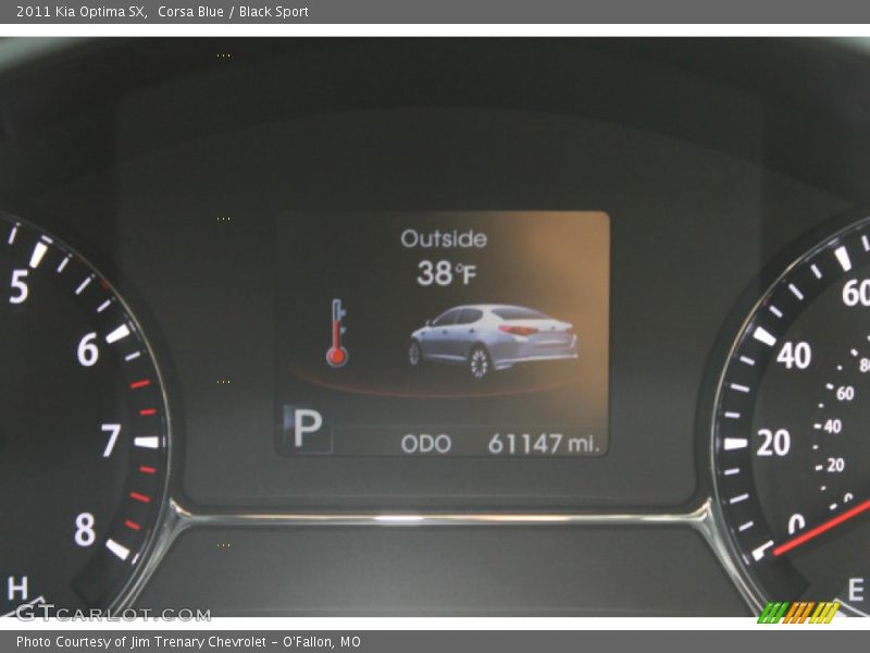 Corsa Blue / Black Sport 2011 Kia Optima SX