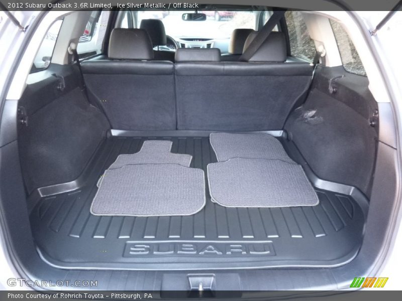 Ice Silver Metallic / Off Black 2012 Subaru Outback 3.6R Limited