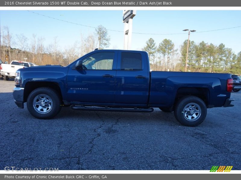 Deep Ocean Blue Metallic / Dark Ash/Jet Black 2016 Chevrolet Silverado 1500 WT Double Cab