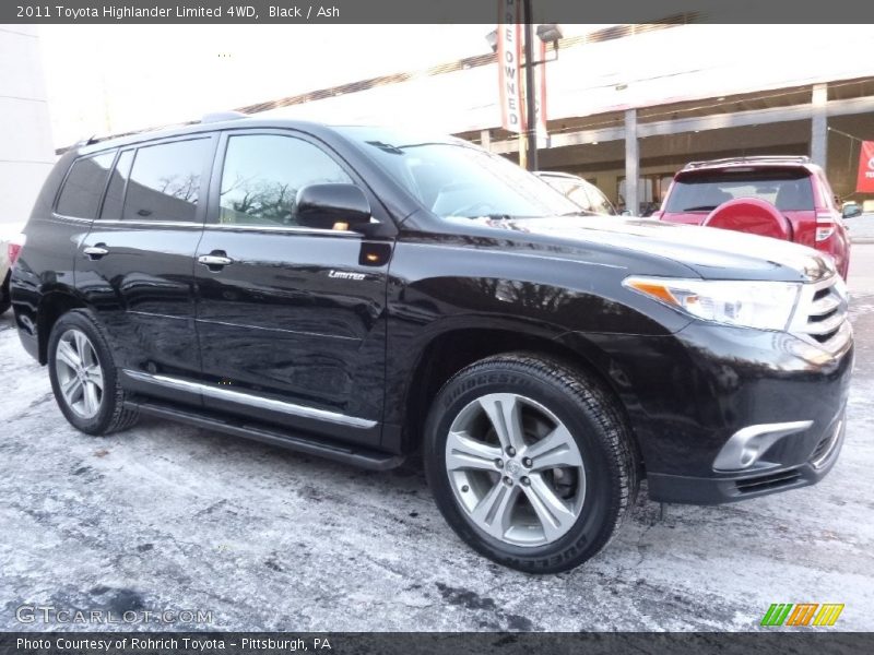 Black / Ash 2011 Toyota Highlander Limited 4WD