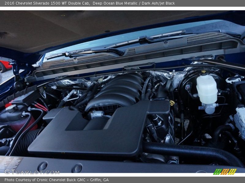 Deep Ocean Blue Metallic / Dark Ash/Jet Black 2016 Chevrolet Silverado 1500 WT Double Cab