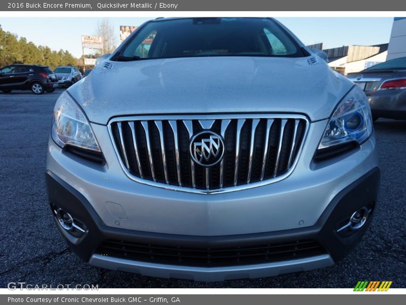 Quicksilver Metallic / Ebony 2016 Buick Encore Premium