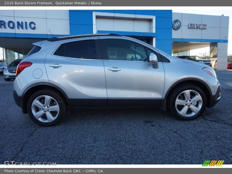 Quicksilver Metallic / Ebony 2016 Buick Encore Premium