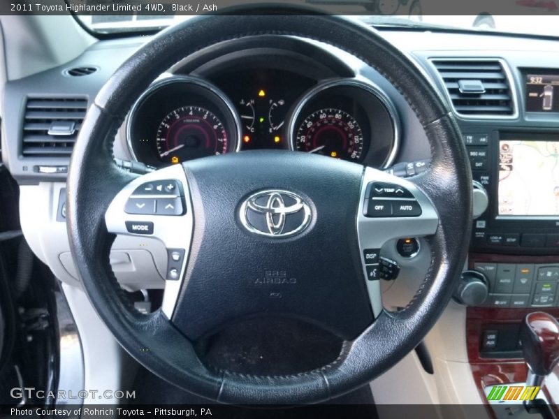 Black / Ash 2011 Toyota Highlander Limited 4WD