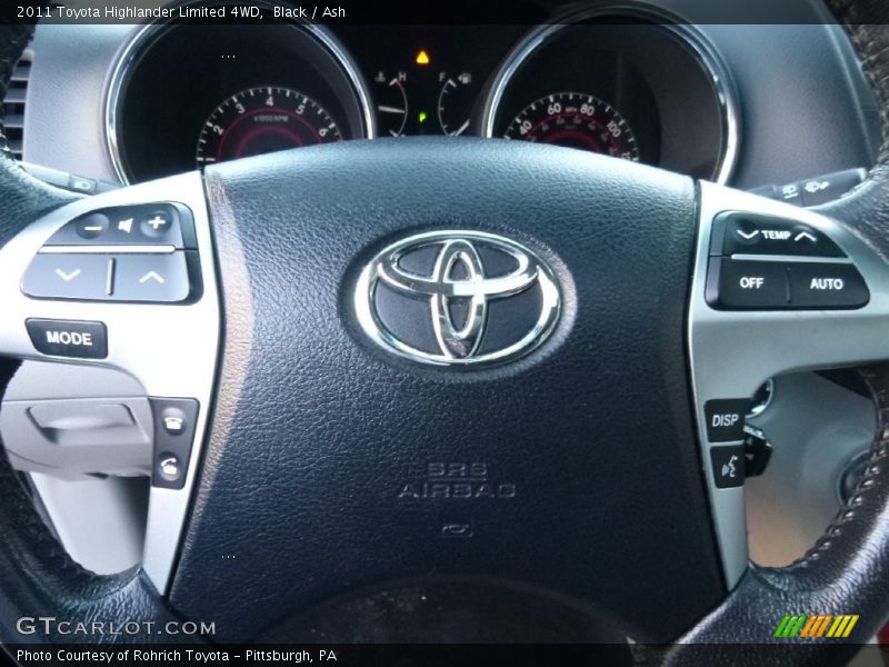 Black / Ash 2011 Toyota Highlander Limited 4WD