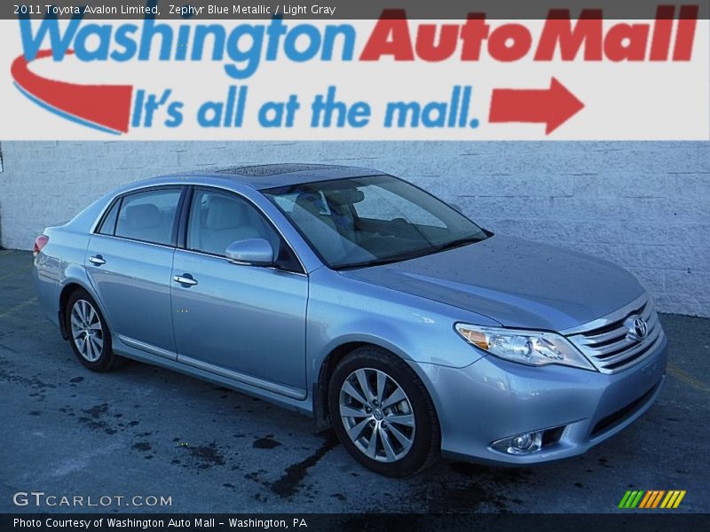 Zephyr Blue Metallic / Light Gray 2011 Toyota Avalon Limited