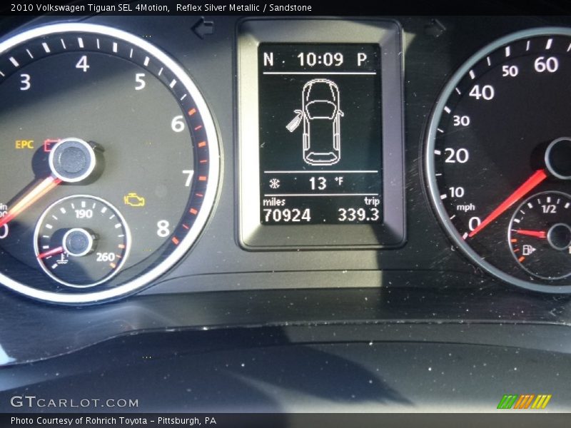 Reflex Silver Metallic / Sandstone 2010 Volkswagen Tiguan SEL 4Motion