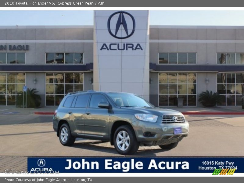 Cypress Green Pearl / Ash 2010 Toyota Highlander V6