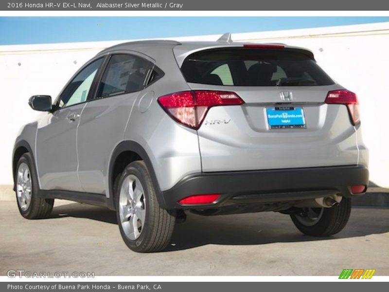 Alabaster Silver Metallic / Gray 2016 Honda HR-V EX-L Navi