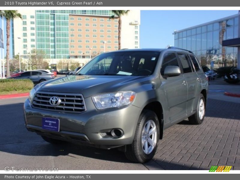 Cypress Green Pearl / Ash 2010 Toyota Highlander V6