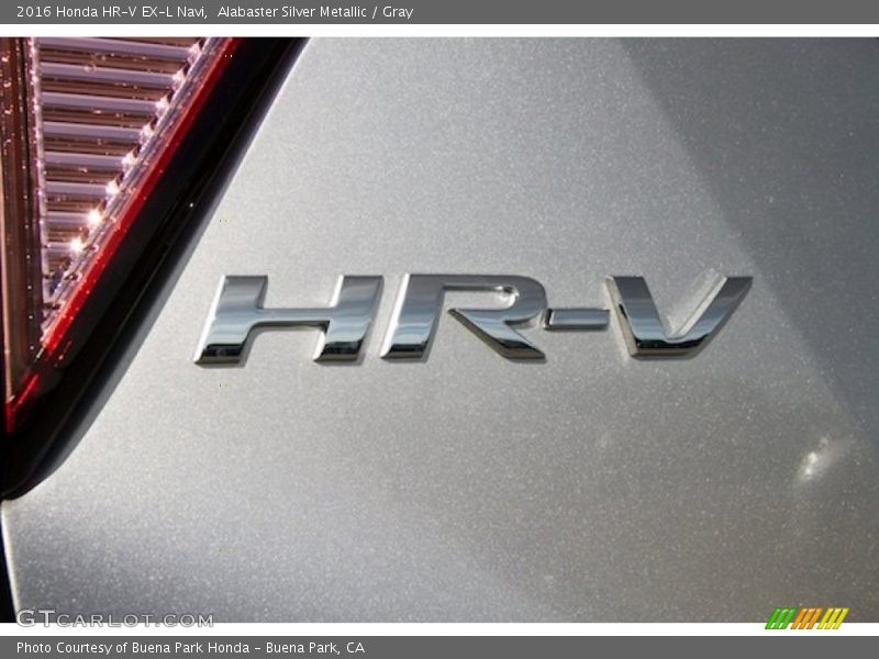 Alabaster Silver Metallic / Gray 2016 Honda HR-V EX-L Navi