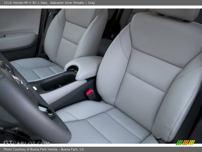 Alabaster Silver Metallic / Gray 2016 Honda HR-V EX-L Navi
