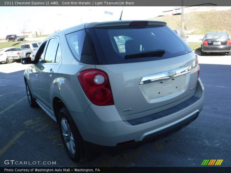 Gold Mist Metallic / Light Titanium/Jet Black 2011 Chevrolet Equinox LS AWD