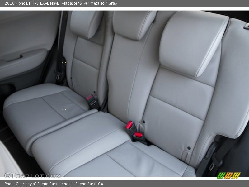 Alabaster Silver Metallic / Gray 2016 Honda HR-V EX-L Navi