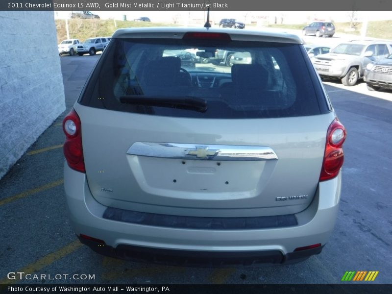 Gold Mist Metallic / Light Titanium/Jet Black 2011 Chevrolet Equinox LS AWD