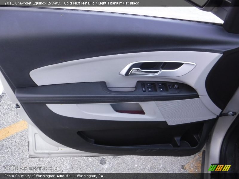 Gold Mist Metallic / Light Titanium/Jet Black 2011 Chevrolet Equinox LS AWD