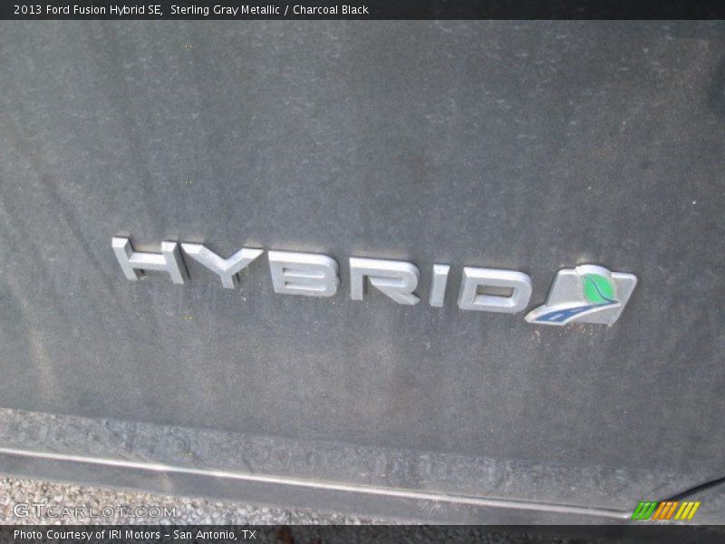 Sterling Gray Metallic / Charcoal Black 2013 Ford Fusion Hybrid SE