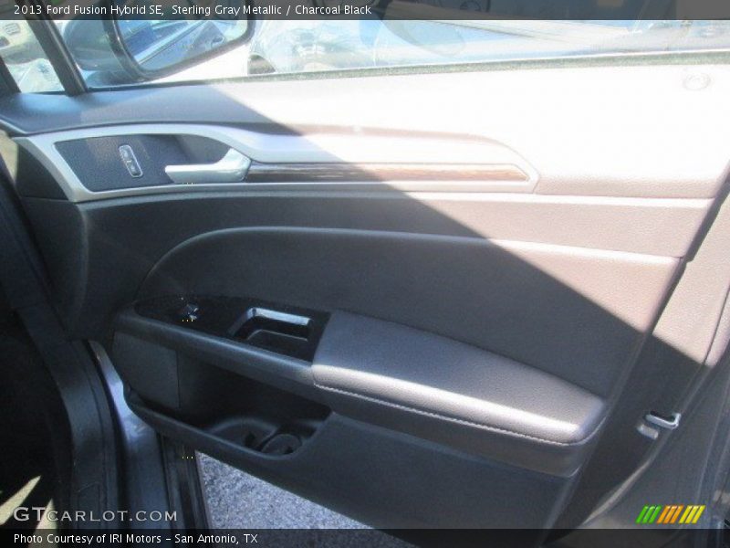 Sterling Gray Metallic / Charcoal Black 2013 Ford Fusion Hybrid SE