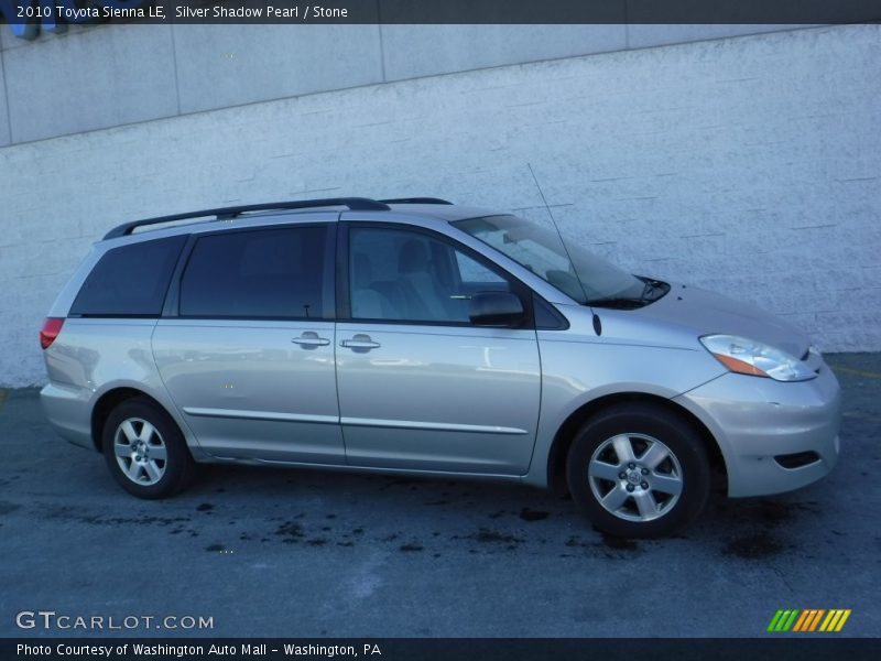 Silver Shadow Pearl / Stone 2010 Toyota Sienna LE