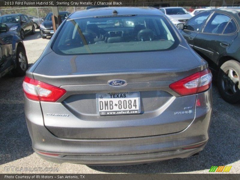Sterling Gray Metallic / Charcoal Black 2013 Ford Fusion Hybrid SE