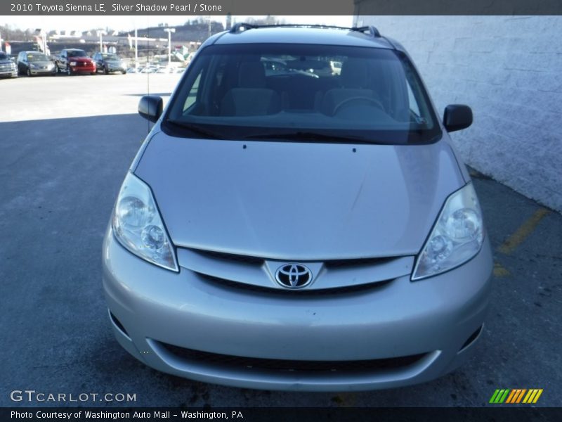 Silver Shadow Pearl / Stone 2010 Toyota Sienna LE