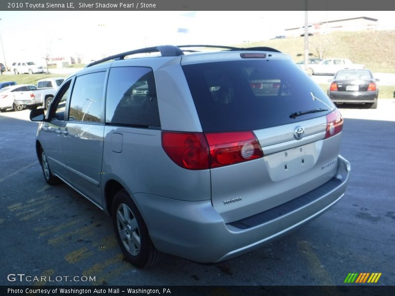 Silver Shadow Pearl / Stone 2010 Toyota Sienna LE