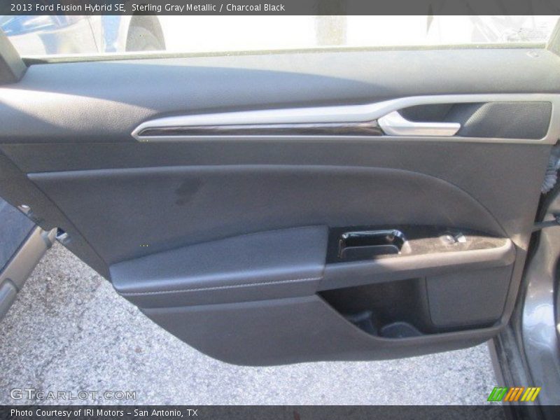 Sterling Gray Metallic / Charcoal Black 2013 Ford Fusion Hybrid SE