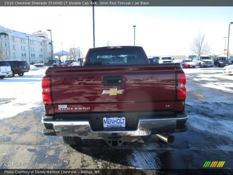 Siren Red Tintcoat / Jet Black 2016 Chevrolet Silverado 3500HD LT Double Cab 4x4