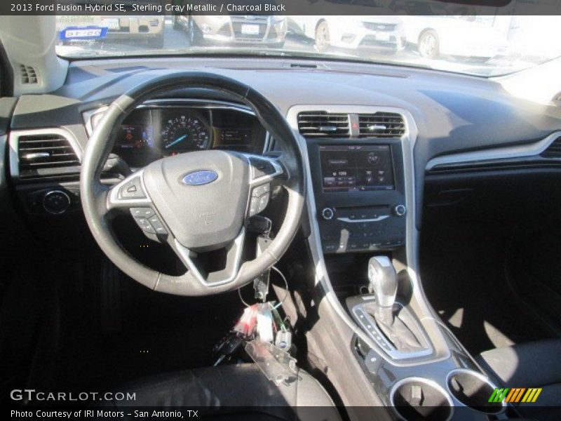 Sterling Gray Metallic / Charcoal Black 2013 Ford Fusion Hybrid SE