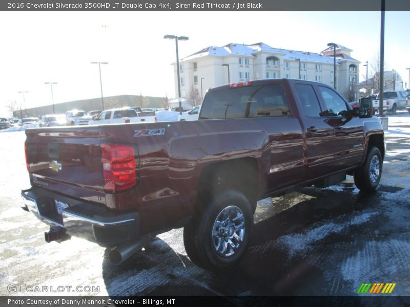 Siren Red Tintcoat / Jet Black 2016 Chevrolet Silverado 3500HD LT Double Cab 4x4