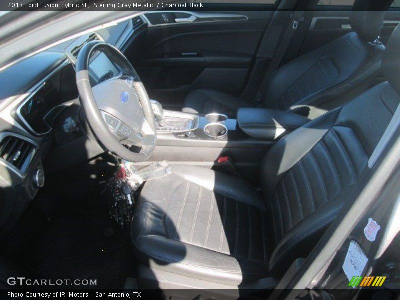 Sterling Gray Metallic / Charcoal Black 2013 Ford Fusion Hybrid SE
