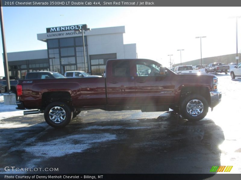 Siren Red Tintcoat / Jet Black 2016 Chevrolet Silverado 3500HD LT Double Cab 4x4