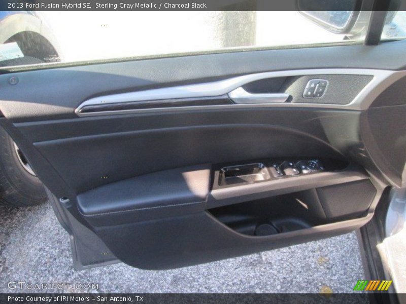 Sterling Gray Metallic / Charcoal Black 2013 Ford Fusion Hybrid SE