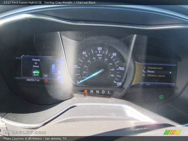 Sterling Gray Metallic / Charcoal Black 2013 Ford Fusion Hybrid SE