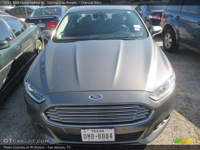 Sterling Gray Metallic / Charcoal Black 2013 Ford Fusion Hybrid SE