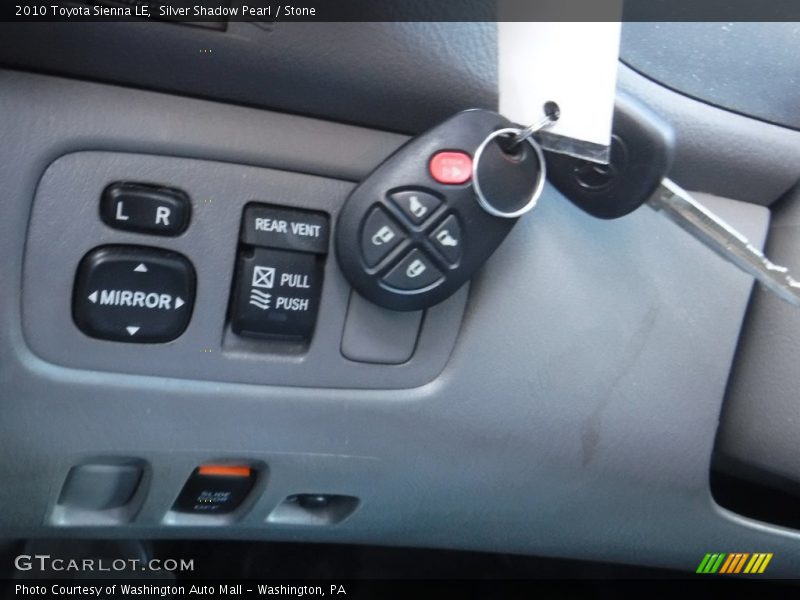 Silver Shadow Pearl / Stone 2010 Toyota Sienna LE