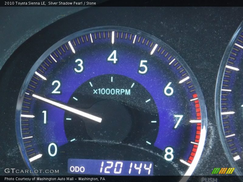 Silver Shadow Pearl / Stone 2010 Toyota Sienna LE