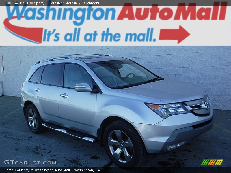 Billet Silver Metallic / Parchment 2007 Acura MDX Sport