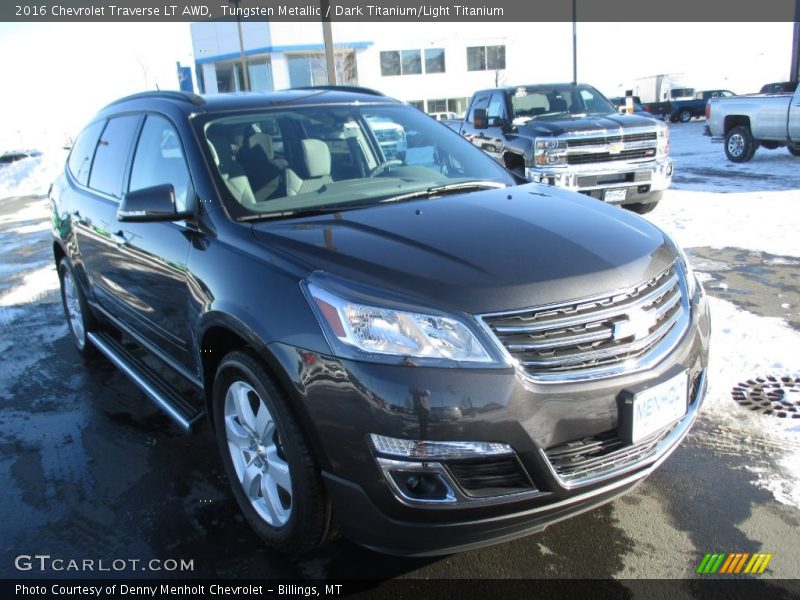 Tungsten Metallic / Dark Titanium/Light Titanium 2016 Chevrolet Traverse LT AWD