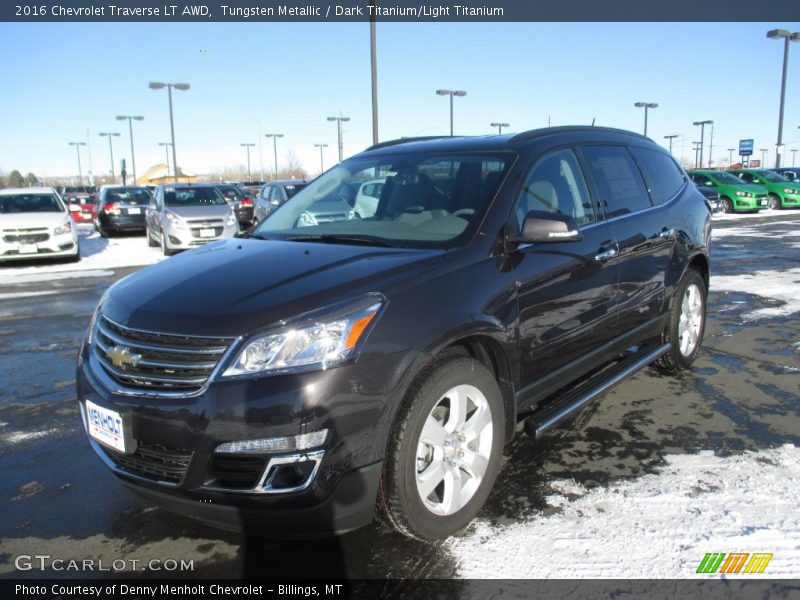 Tungsten Metallic / Dark Titanium/Light Titanium 2016 Chevrolet Traverse LT AWD